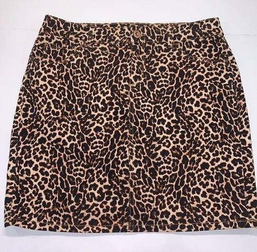 INC  ANIMAL PRINT SKIRT