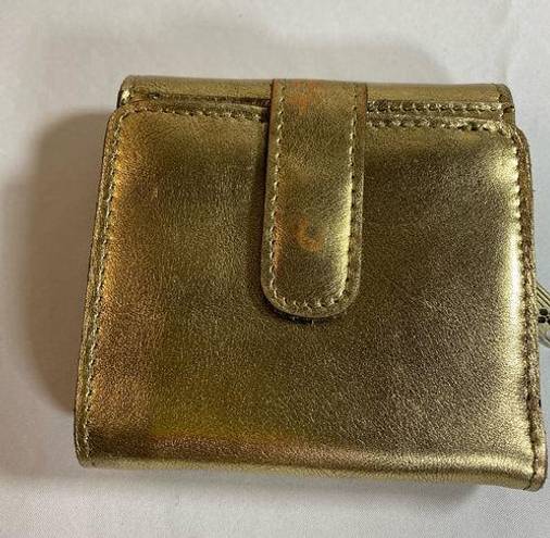 Patricia Nash  Verla Trifold Wallet Vintage Distressed Metallic