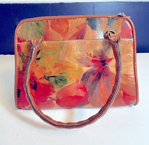 Patricia Nash Paris Small Floral Leather Satchel NWT