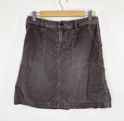 The North Face  Gray Corduroy Mini Skirt Fall Everyday Basic Womens Size Small