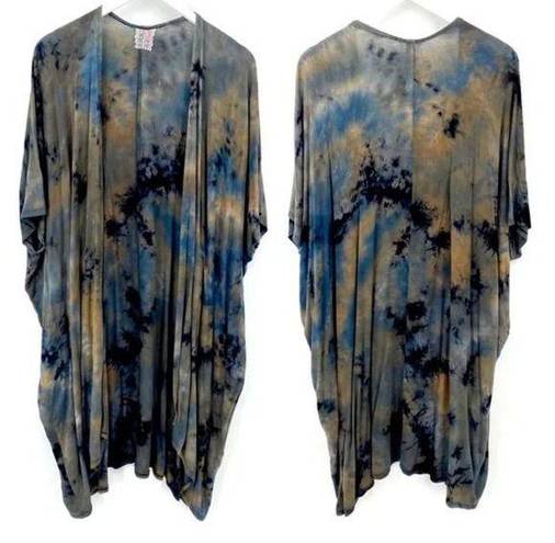 Mauve Tye Dye Oversized Kimono/Midi Duster(Size Small)