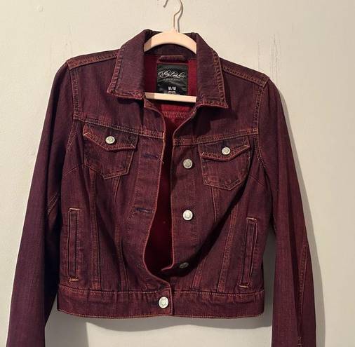 Aeropostale Pretty Little Liars Burgundy Denim Jacket Size M