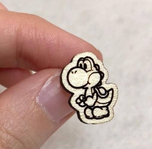 Nintendo Yoshi Wooden Stud Earrings