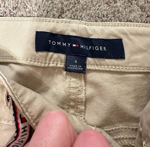 Tommy Hilfiger Tan Skinny Cargo Pants