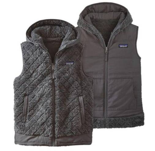 Patagonia  Los Gatos Reversible Sleeveless Hooded Zip Up Vest