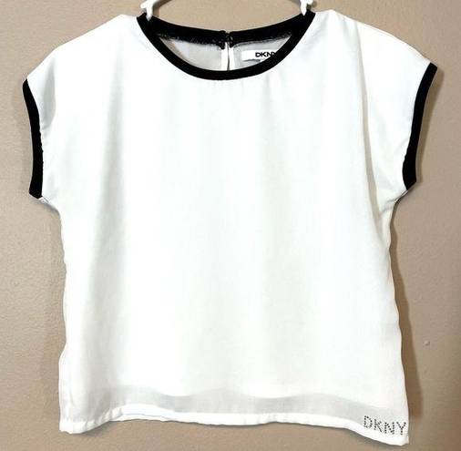 DKNY Sheer Crop Top