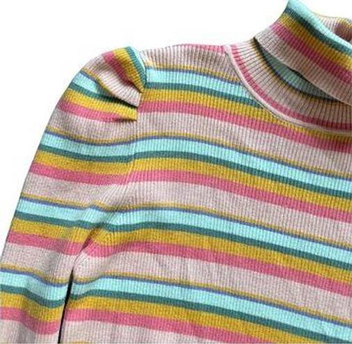 &merci &Merci Pastel Mock Neck Fitted Sweater