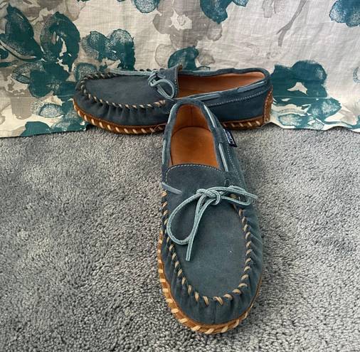 L.L.Bean  Blue Moccasins