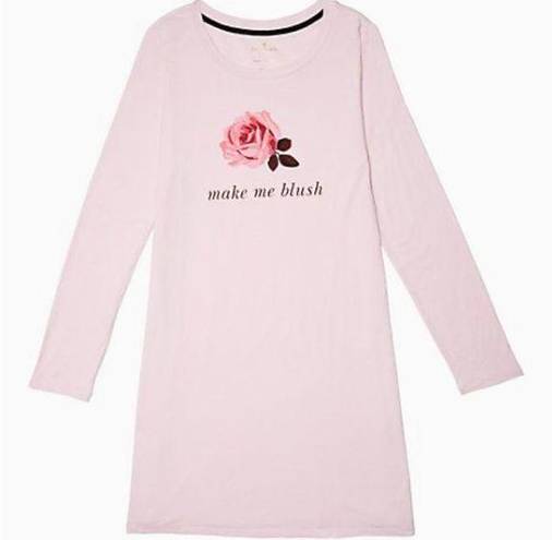 Kate Spade  Women’s Pink Rose Make Me Blush Nightgown Sleep Pajamas