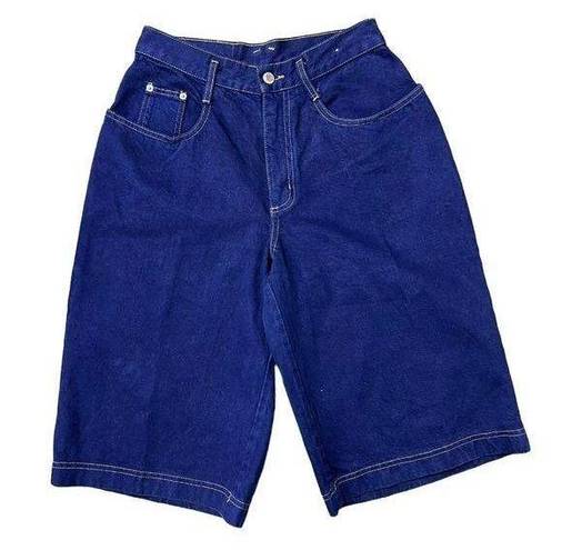 Bermuda Vintage 90s STEEL Mom High Rise Baggy Long  Jean Shorts  Women's Size 11