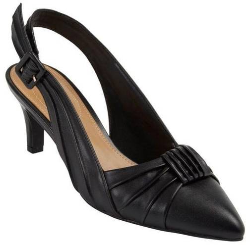 Comfortview NEW  The Breanne Black Slingback Heels  7WW