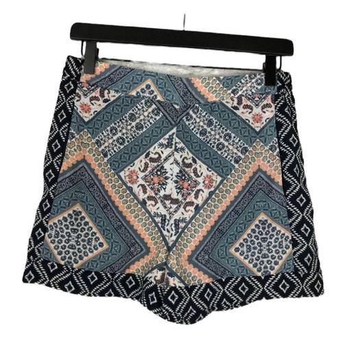 Xhilaration Boho Patchwork Scarf Print Mini Shorts