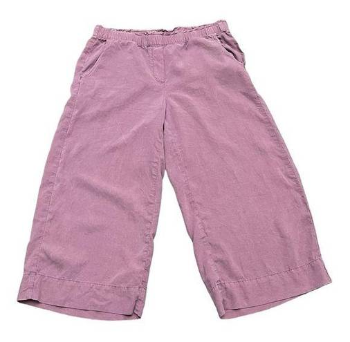 J.Jill  Pure Jill Dusty Mauve High Rise Wide Leg Pant Womens Boho Beach Summer SP