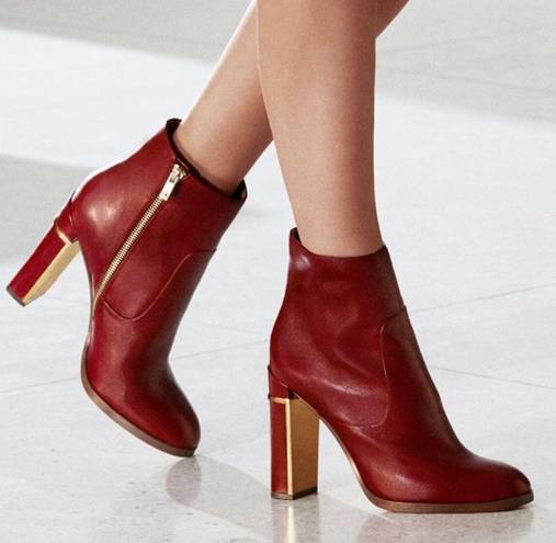 Calvin Klein Karlia Leather Ankle Boots