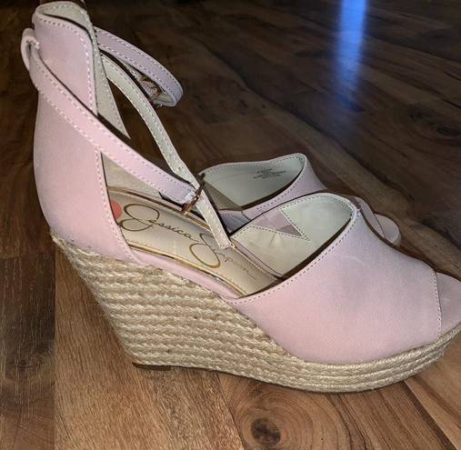Jessica Simpson Baby Pink Wedges
