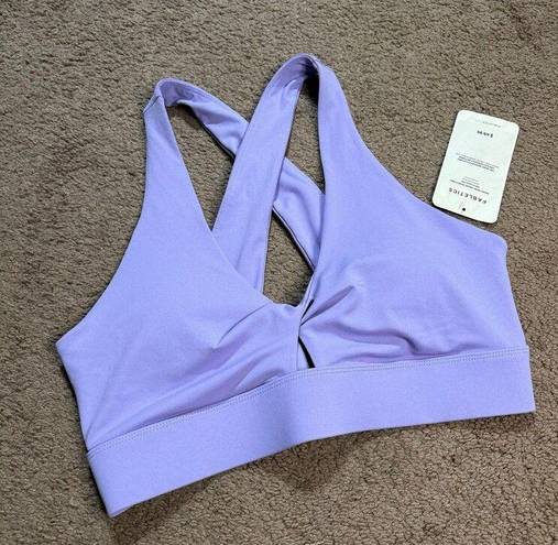 Fabletics NWT  Oasis Twist Sports Bra Size Large Purple