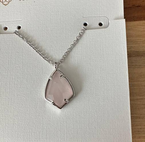 Kendra Scott NWT  Cory Necklace Gold Rose Quartz pink & Gold