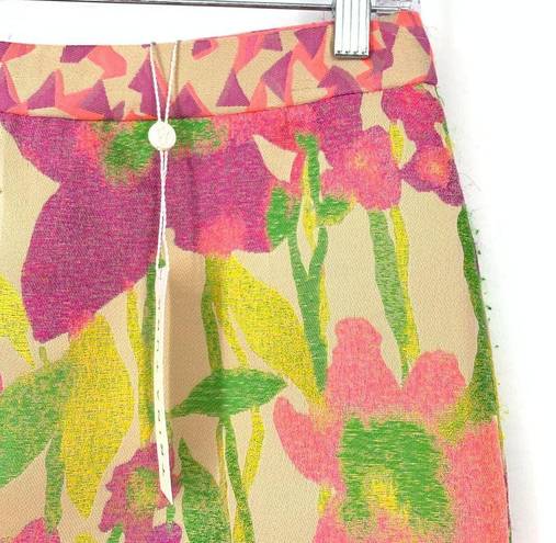 Trina Turk  Women's Size 0 Bright Floral Print Pencil Skirt Multicolor NWT