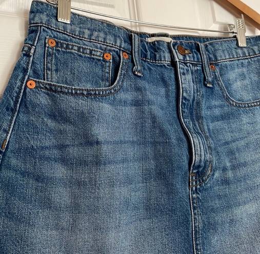 Madewell rigid denim mini skirt Size 30