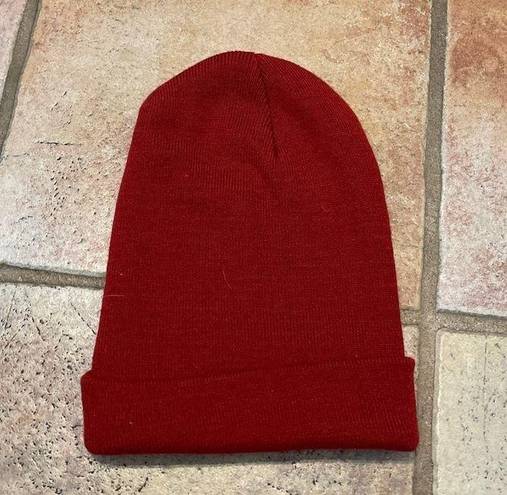 Abercrombie & Fitch  brick red beanie