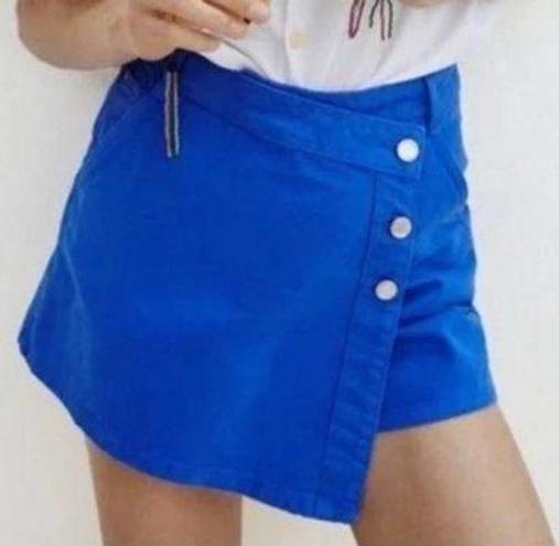 ZARA Blue Jean Crossover Skort