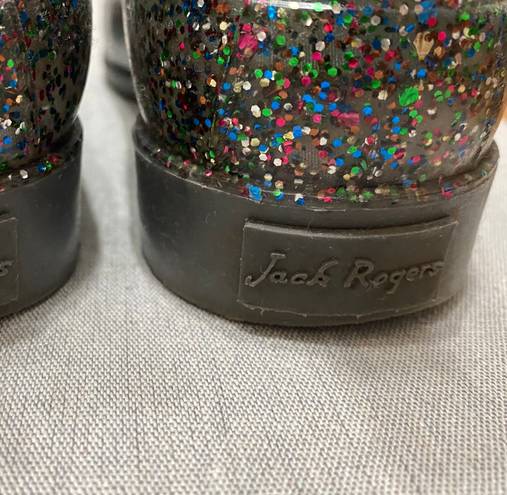 Jack Rogers Silver Sparkly Boots