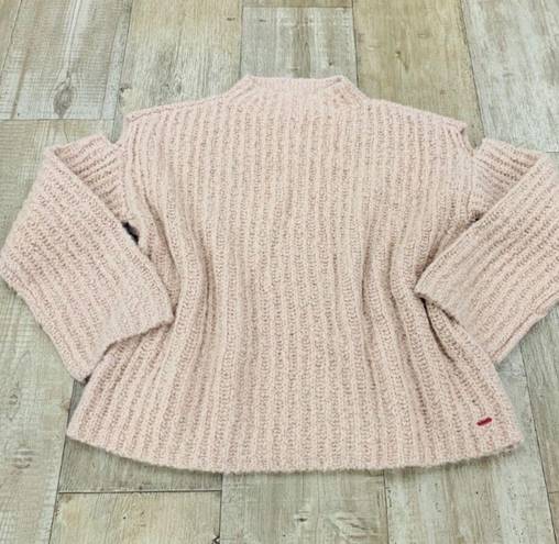NEW! n: PHILANTHROPY Brantley S-M Mock Neck Chunky Knit Sweater Cutout Sweater