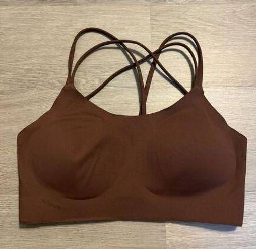 Aerie  Offline Brown Padded Sports Bra Size Small