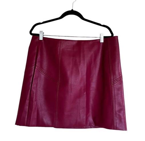 Bagatelle NWOT  Faux Vegan Leather Mini Skirt XL