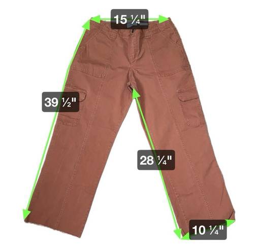 Edge BBJ Los Angeles Rust Colored Wide Legged Cargo Pants With Raw  Size 9/29