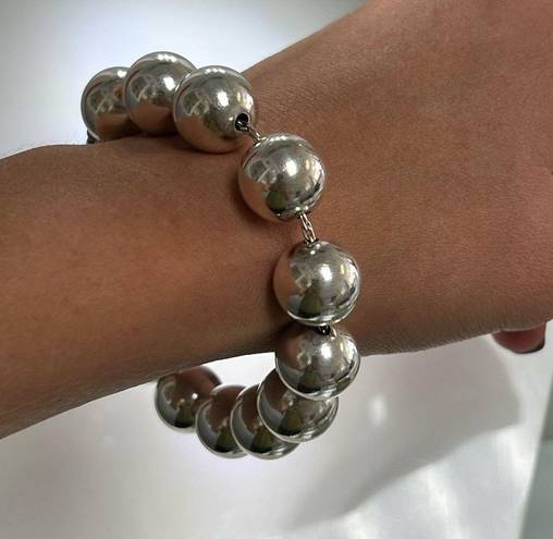 Tiffany & Co. Retired 14mm Silver Hardware Ball Bracelet