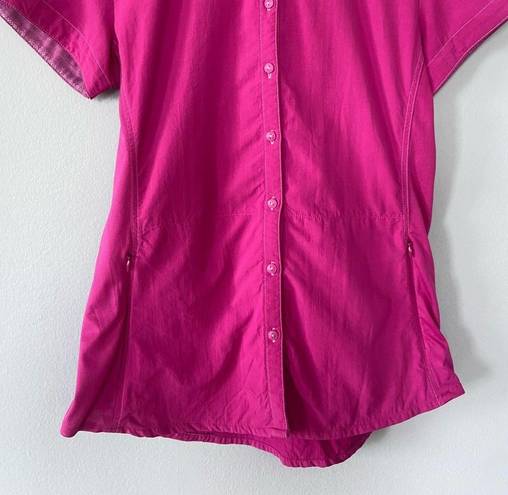 Kuhl  Women’s Short Sleeve Button Front Athletic Shirt in Pink Size Large