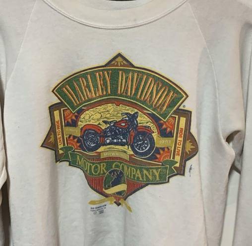 Krass&co Vintage 1990 Harley-Davidson Motor  Crewneck Sweatshirt Size XS/Small