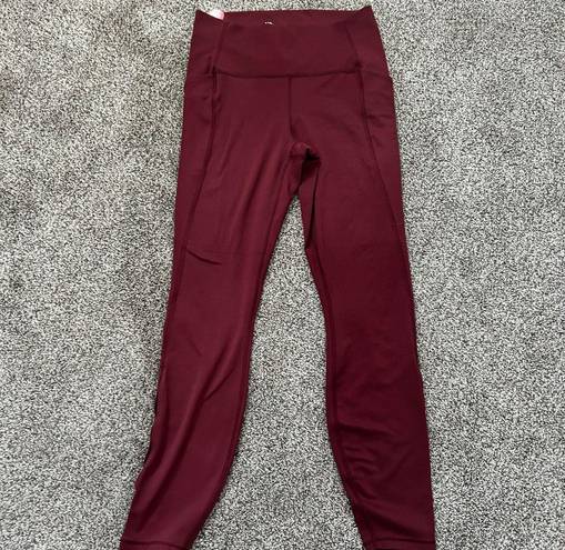 All In Motion Dark Red Leggings 