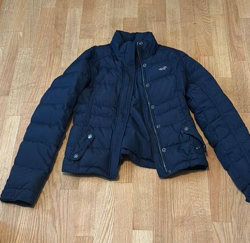 Hollister Navy Puffer Jacket