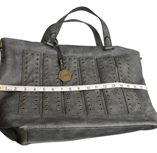 Hayden  Harnett Grey Tote Satchel Handbag