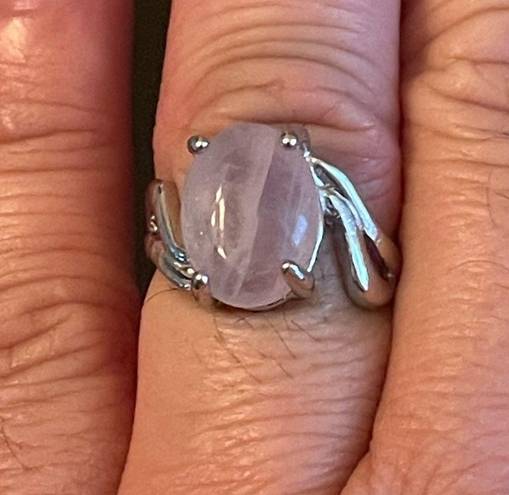 Amethyst Pink  S925 silver ring size 7