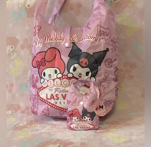 Sanrio My Melody & Kuromi Authentic  “Las Vegas” tote & mini tote, bag set (NEW)