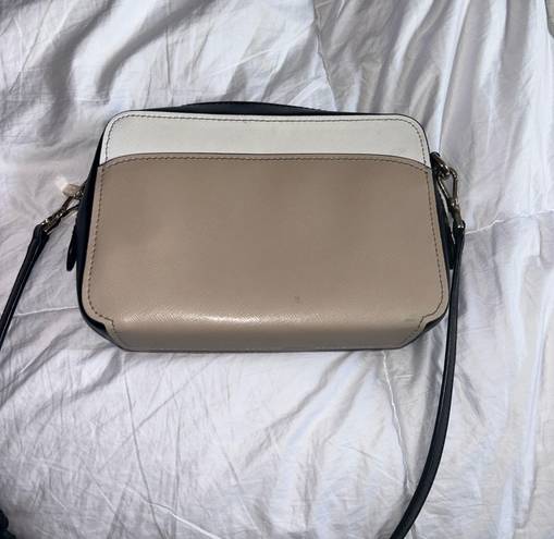 Kate Spade pink and white cross body purse