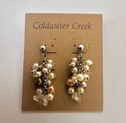 Coldwater Creek  pearly cluster earrings