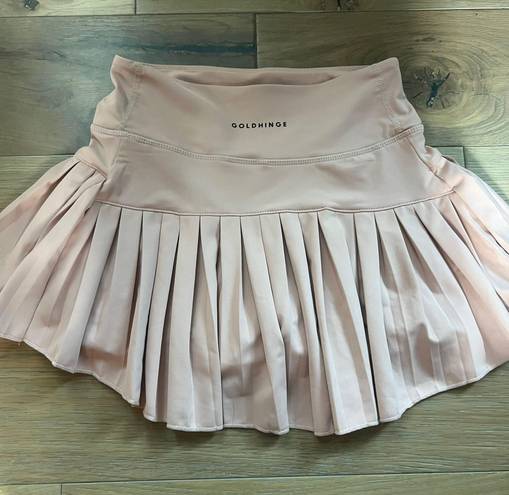 Gold Hinge Skirt Pink Size XS