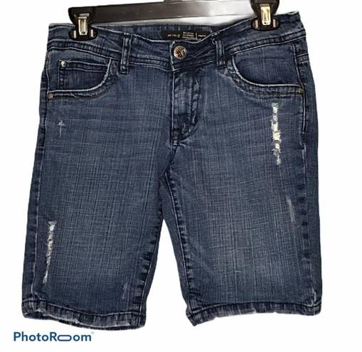 Bermuda South Pole Distressed  Denim Jean Shorts size 7