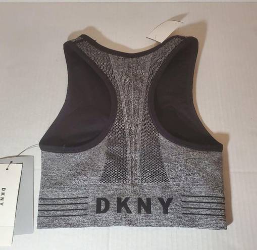 DKNY  Sports Bra Extra Small Grey Black Reversible Racer