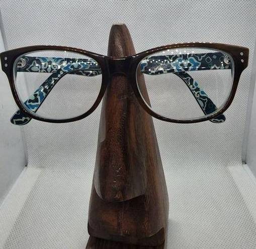 Vera Bradley  Darlene Brown & Blue Prescription Glasses Frames