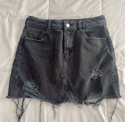 PacSun Black Denim Skirt