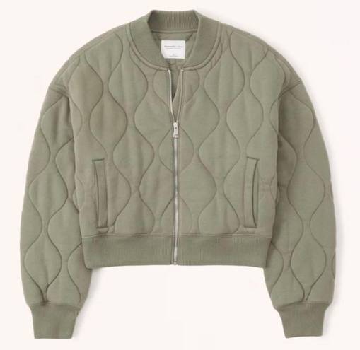 Abercrombie & Fitch Quilted Bomber Jacket