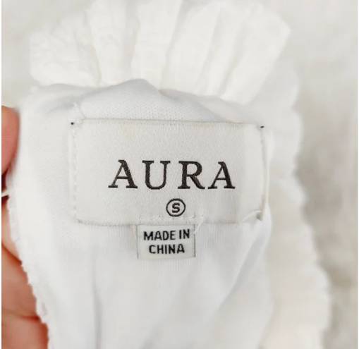 Aura White Linen Mini Dress