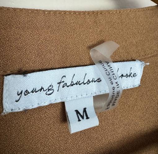 Young Fabulous and Broke Brown Young, Fabulous & Broke Top Size M EUC