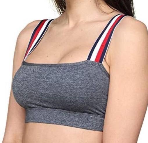 Tommy Hilfiger Colorblock Logo Spellout Strap Bralette XS