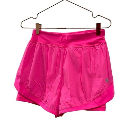 Sweaty Betty  Neon/ sonic pink athletic shorts.  Size small